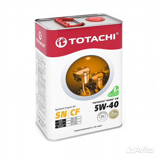 Моторное масло totachi niro LV Synthetic 5W-40 син