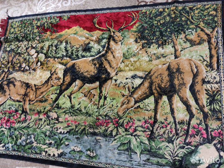 Ковёр СССР Олени винтаж