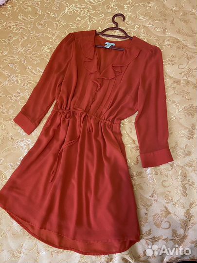 Платье шифоновое 42