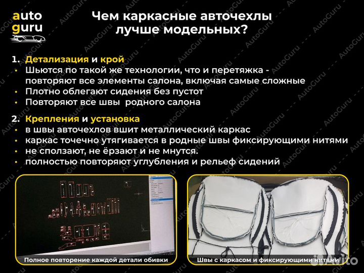 Авточехлы на Renault Duster 1 рестаилинг каркасные