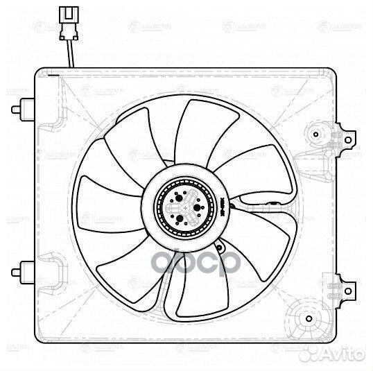 Lfac 2319 luzar Э/вентилятор кондиц. Honda CR-V
