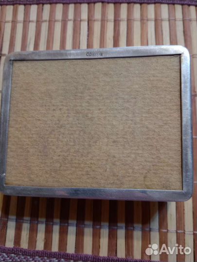 Сигаретница с барельефом Берия, серебро