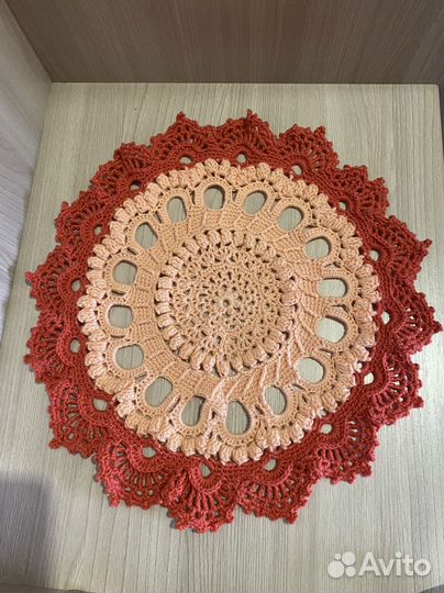 Салфетка ажурная.Вязаная салфетка
