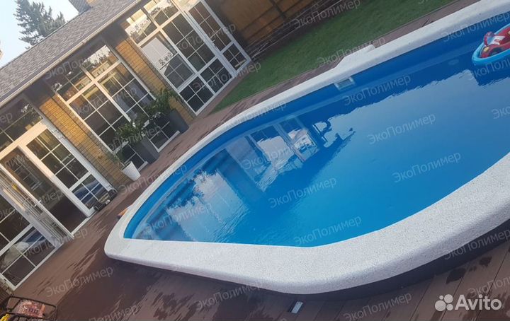 Пластиковый бассейн 6х2,5х1,5