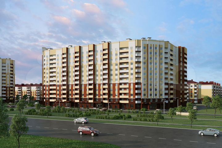 1-к. квартира, 44,4 м², 9/12 эт.