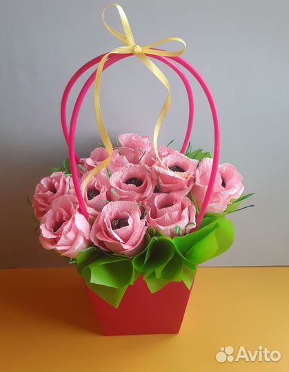 Сладкие букеты из конфет