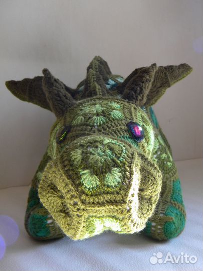 Дракон вязаная игрушка крючком