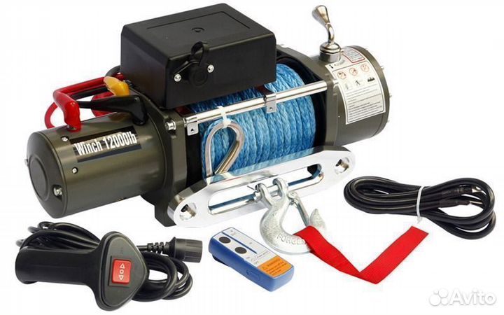 Лебедка с синтетическим тросом 12000 lbs