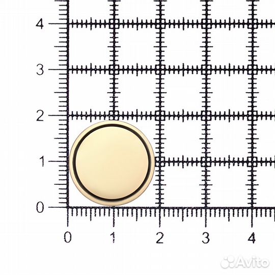 DAG золото черненое ME 678 Пуговица 28 (18мм), на ножке, металл (DAG золото черненое), 36 шт