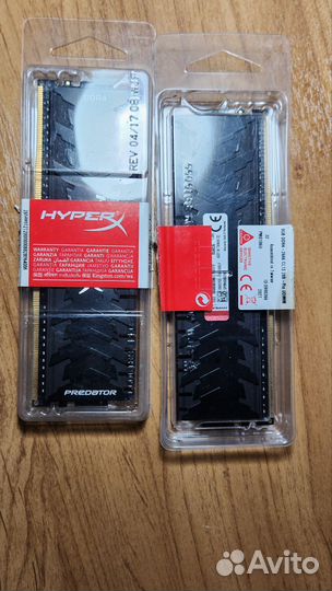 Hyperx predator ddr4 8 gb 2666 (2 штуки в наличии)