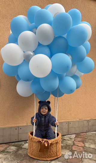 Каркас корзины с шарами для фотосессии