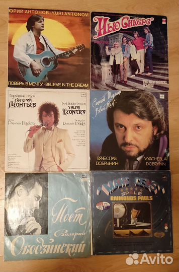 Пластинки виниловые