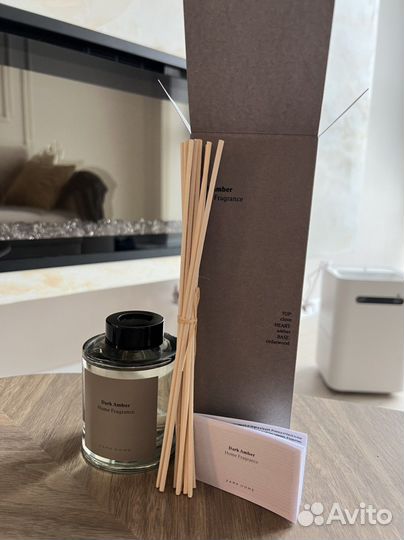 Zara home диффузор dark amber poetic mind