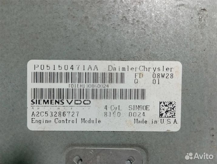 Блок управления двс Dodge Caliber PM 2008
