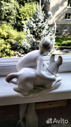 Статуэтка лфз Пограничник с собакой