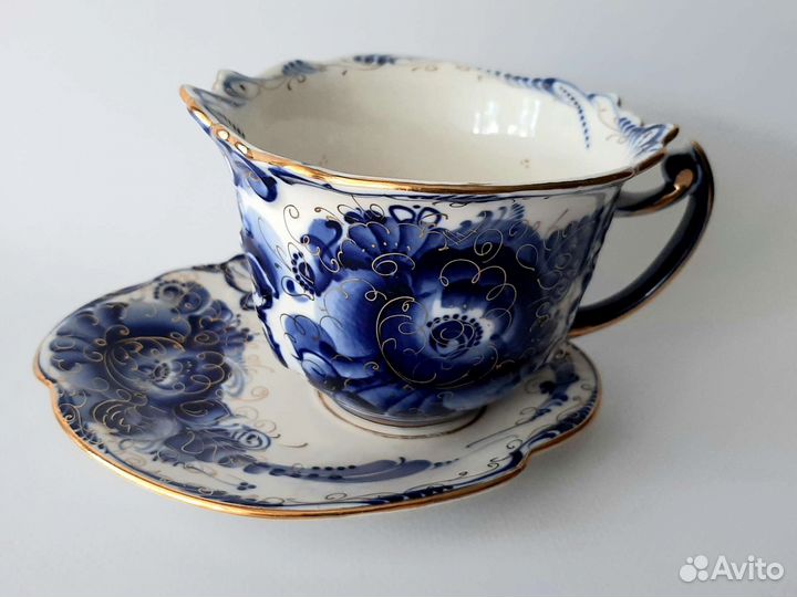 Чайная пара Гжель