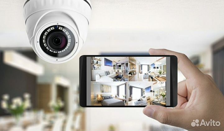 Установка видеонаблюдения с просмотром в телефоне