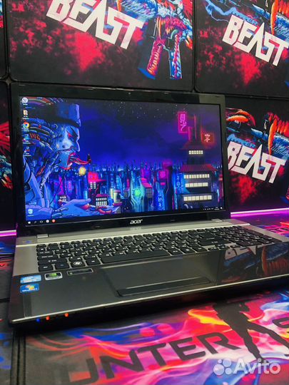 Игровой Acer 17,3 i5 4gb видео 12gb озу SSD+HDD