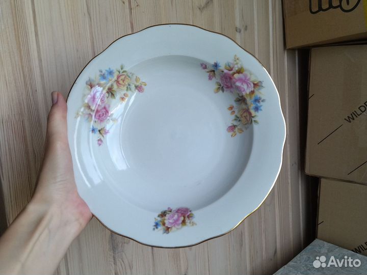 Тарелки большие глубокие, 6 шт