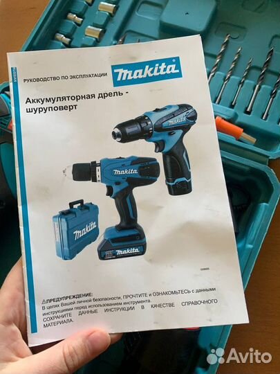 Аккумуляторная дрель шуруповерт makita