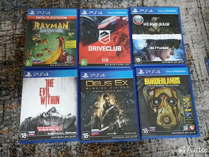 Диски на приставку ps4