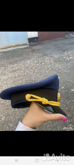 Фуражка офисная синяя вкс