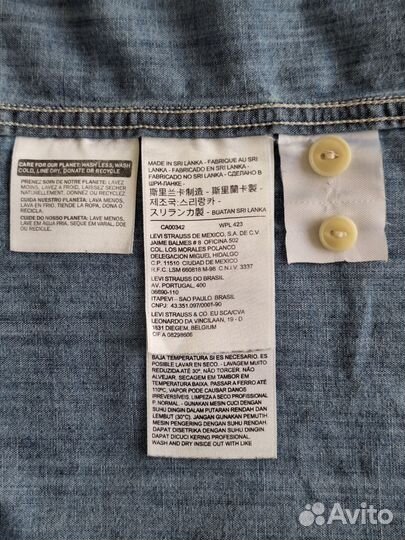 Джинсовая рубашка Levi's, р М