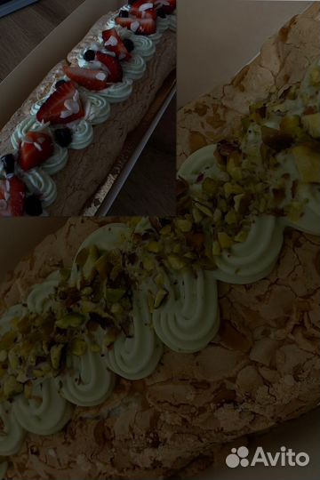 Меренговый рулет, трюфели