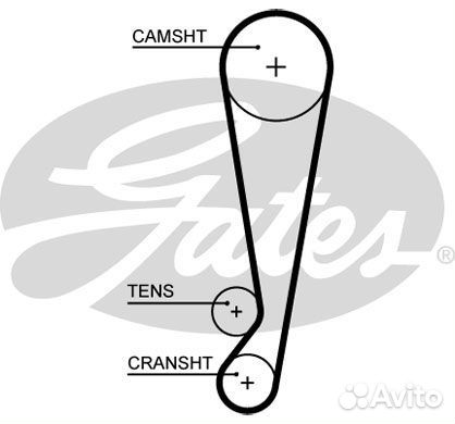 Зубчатый ремень привода грм powergrip, gates 5664xs