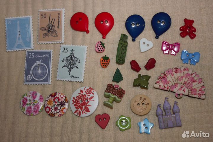 Пуговицы декоративные