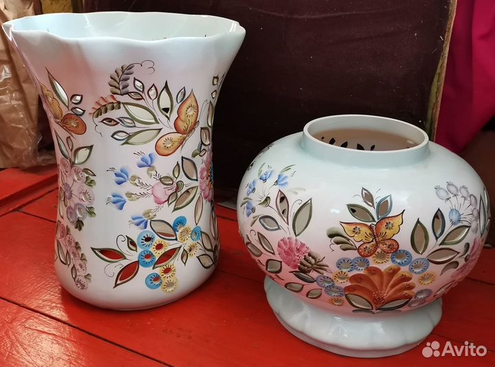 Ваза напольная Донская красавица фаянс