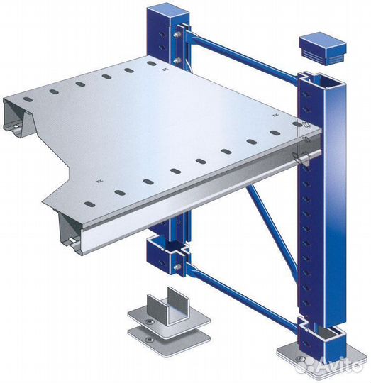 Складские полочные стеллажи для склада