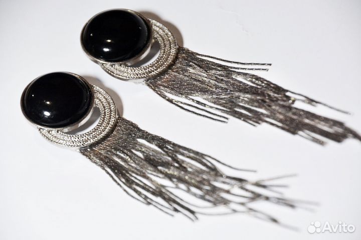 Серьги бижутерия (длина 13см)