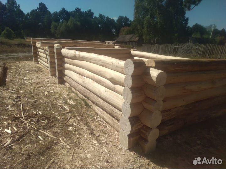 Срубы липовые