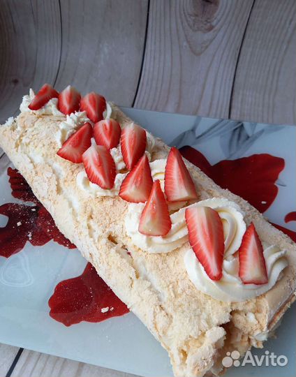 Меренговый рулет