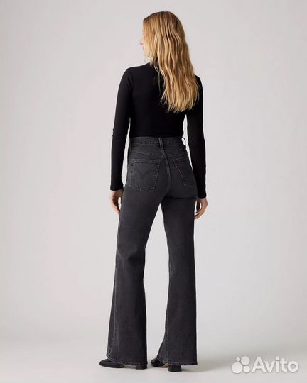 Джинсы Levis Ribcage Bell, Black