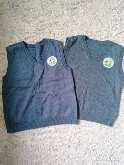 Жилетка школьная синяя