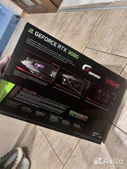 Игровая видеокарта rtx 3080 10 gb pny palit IGame