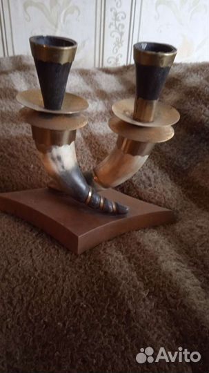 Подсвечник из рога