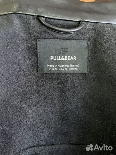 Кожаная рубашка женская Pull&Bear