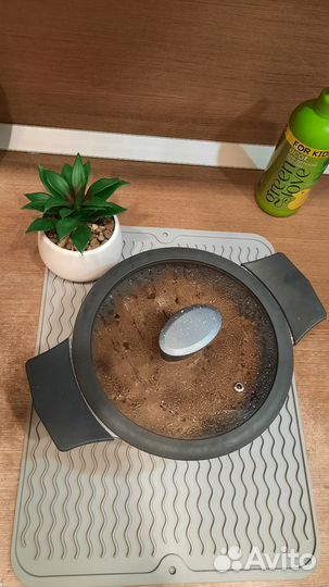 Силиконовый коврик для сушки посуды