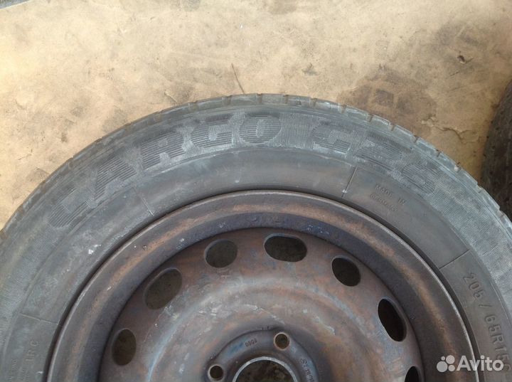 Колесо Пежо Партнёр Goodyear Cargo 205 65 R15C
