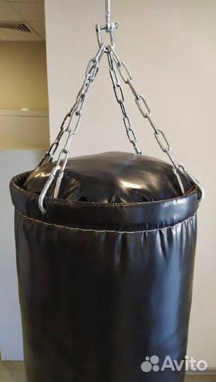 Боксерская груша черная двойные швы