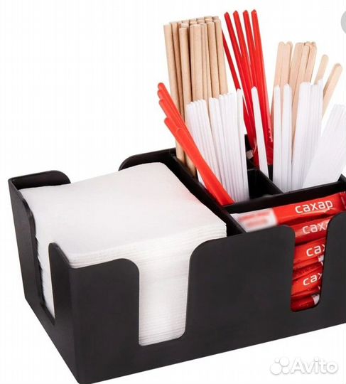 Подставка барная для салфеток, трубочек, сахара