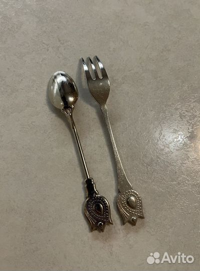 Сувенирные ложка и вилка Турция