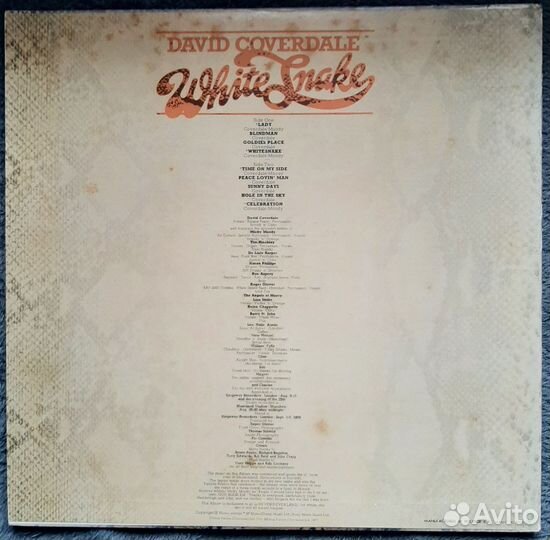 David Coverdale/ Whitesnake/ 1976-77 oyster/ MWF