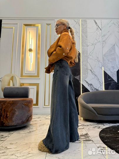 Джинсы палаццо женские