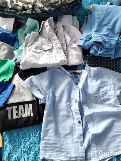 Детские вещи пакетом для мальчика 104 110