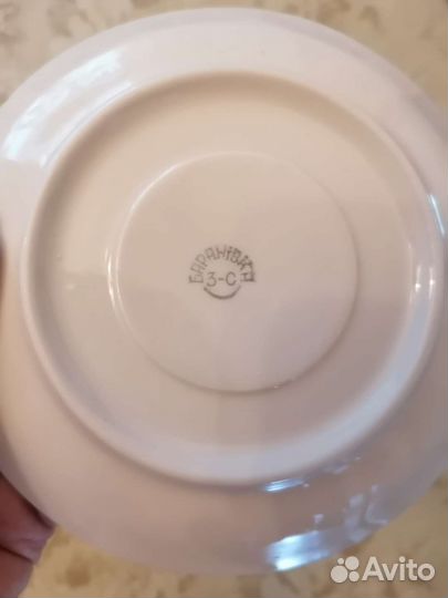 Чайная /кофейная пара фарфор СССР винтаж Барановка