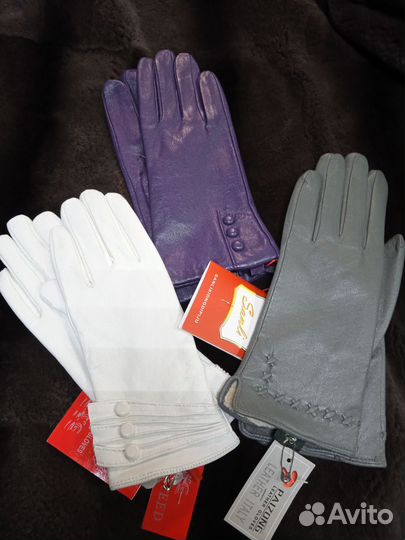 Перчатки женские. Натуральная кожа